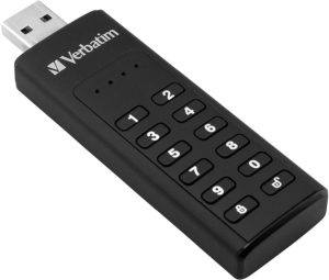 La Verbatim 49428 è una chiavetta USB 3.0 con tastiera incorporata per l’immissione di un PIN di accesso.