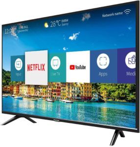 L’Hisense H32BE5500 è una smart TV da 32 pollici con risoluzione HD e tecnologia Natural Colour Enhancer.