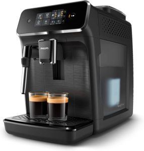 La Philips Serie 2200 EP2220/10 è una macchina da caffè automatica con macinacaffè in ceramica.