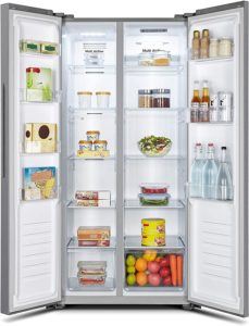 Questo frigorifero americano con tecnologia No Frost mantiene una temperatura costante per evitare ghiaccio e muffe.