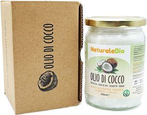 NaturaleBio è un olio di cocco biologico extra vergine spremuto a freddo dalla polpa essiccata di cocco.