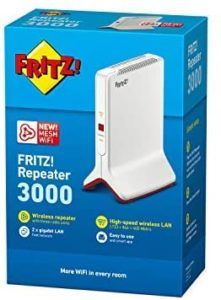 AVM FRITZ!WLAN Repeater 3000 è un ripetitore Wi-Fi dotato di una velocità complessiva di 3000 Mbps.