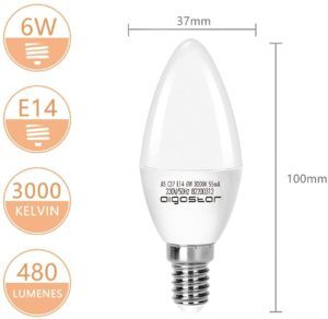 Aigostar propone una lampadina LED con attacco a vite stretta E14