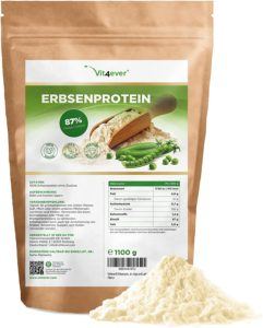Proteine vegetali in polvere a base di piselli