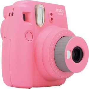 Fotocamera istantanea rosa