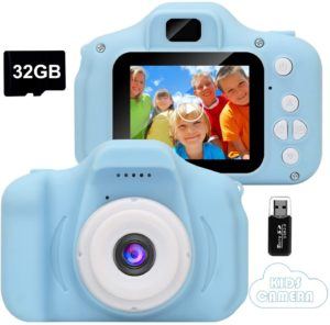 Macchina fotografica per bambini azzurro chiaro
