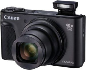 Fotocamera Canon nera ultraleggera