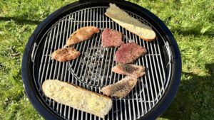 barbecue a carbone con carne